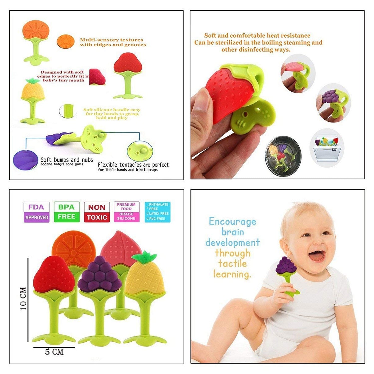 Baby teether in fruit shape Baby teether in fruit shape